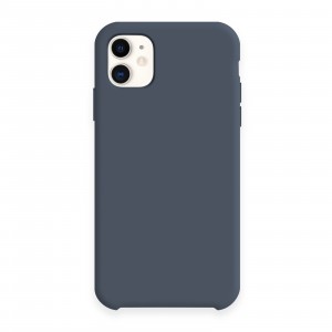 Silicon case (без логотипа) для iPhone 11 (6.1") цвет:№35 синий космос