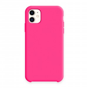 Silicon case (без логотипа) для iPhone 11 (6.1") цвет:№47 фуксия