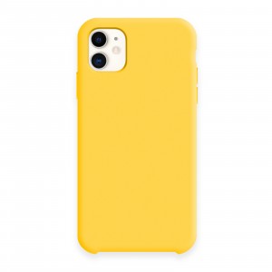 Silicon case (без логотипа) для iPhone 11 (6.1") цвет:№55 тёмно-жёлтая канарейка