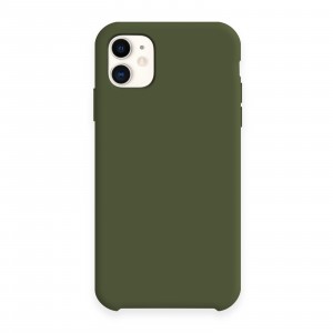 Silicon case (без логотипа) для iPhone 11 (6.1") цвет:№57 болотный