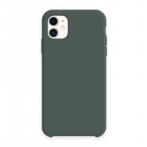 Silicon case (без логотипа) для iPhone 11 (6.1") цвет:№58 зелёная сосна