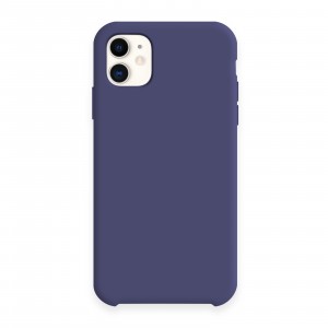 Silicon case (без логотипа) для iPhone 11 (6.1") цвет:№63 металлик синий