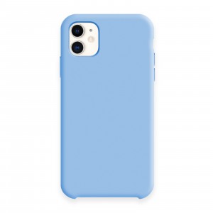 Silicon case (без логотипа) для iPhone 11 (6.1") цвет:№70 лазурно_синий