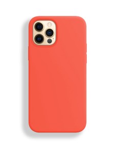 Silicon case_ низ закрыт_для iPhone 12 PRO MAX (6.7") 2020 №13 оранжевый