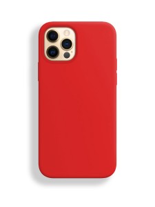 Silicon case_ низ закрыт_для iPhone 12 PRO MAX (6.7") 2020 №14 красный
