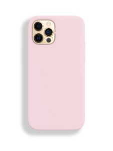 Silicon case_ низ закрыт_для iPhone 12 PRO MAX (6.7") 2020 №19 розовый песок