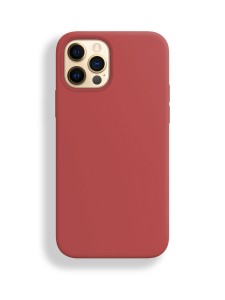 Silicon case_ низ закрыт_для iPhone 12 PRO MAX (6.7") 2020 №25 кораллово-красный
