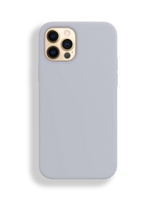Silicon case_ низ закрыт_для iPhone 12 PRO MAX (6.7") 2020 №26 серый