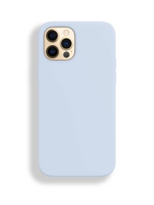 Silicon case_ низ закрыт_для iPhone 12 PRO MAX (6.7") 2020 №43 светло-голубой