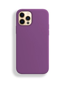 Silicon case_ низ закрыт_для iPhone 12 PRO MAX (6.7") 2020 №45 фиолетовый