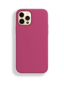 Silicon case_ низ закрыт_для iPhone 12 PRO MAX (6.7") 2020 №54 розовая питайя