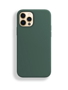 Silicon case_ низ закрыт_для iPhone 12 PRO MAX (6.7") 2020 №58 зелёная сосна