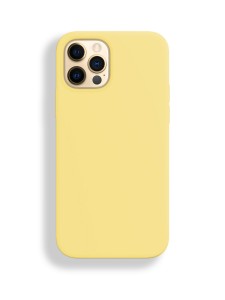 Silicon case_ низ закрыт_для iPhone 12/12 PRO (6.1") 2020 №04 жёлтый
