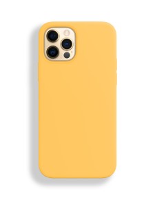 Silicon case_ низ закрыт_для iPhone 12/12 PRO (6.1") 2020 №55 жёлтая канарейка