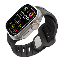 Zintare LOOP силиконовый ремешок для Apple Watch 42/44/45/49 мм. черный