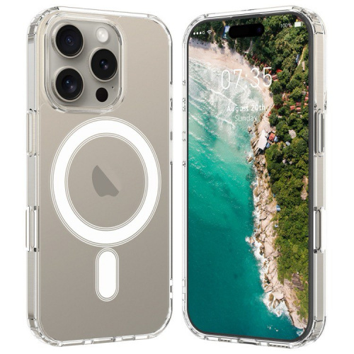 MAGSAFE силикон прозрачный для iPhone 16 PRO MAX (2024)