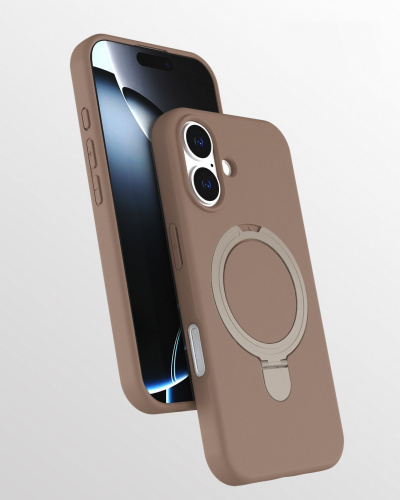Силикон Revole Mix&Ring для iPhone 16 PRO MAX (6.9") десерт-золото
