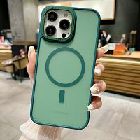 СAMELIA SHADOW матовый /magsafe/ для iPhone 15 PRO MAX темно-зеленый