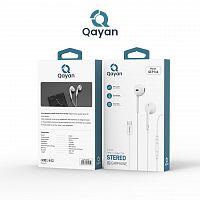 Qayan QEP-166 Наушники EarPods Type-C, белый