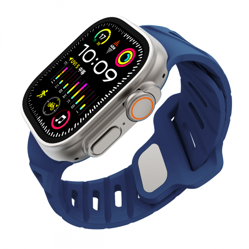 Zintare LOOP силиконовый ремешок для Apple Watch 42/44/45/49 мм. темно-синий
