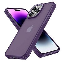 LOVELY Чехол матовый для iPhone 14 PRO MAX (6.7) фиолетовый