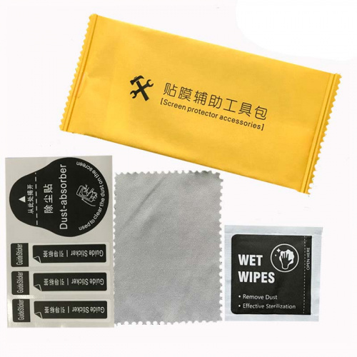Комплект 3 в1_WiPES_ для наклейки защитного стекла (желтый)