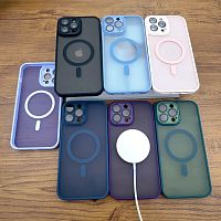 СAMELIA SHADOW матовый /magsafe,защита камеры/ для iPhone 14 PRO бордовый