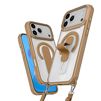 SkyArmor FLEX STAND Magsafe для iPhone 16 PRO MAX (6.9") 2024 десерт золото