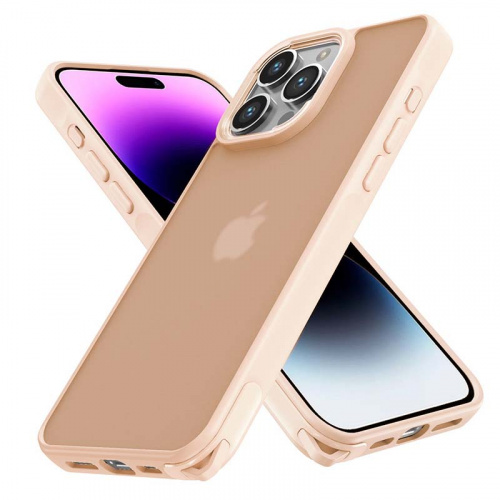LOVELY Чехол матовый для iPhone 14 PRO MAX (6.7) коралловый