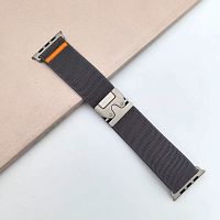 Нейлоновый ремешок ZGA для Apple Watch 42_44_45_49мм графит