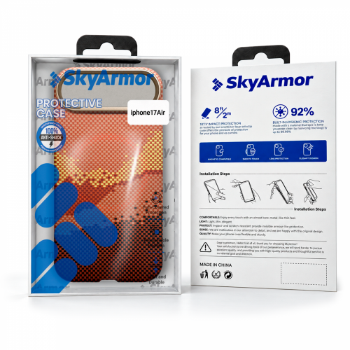 SkyArmor FLASH с magsafe для Apple iPhone 17 Air (6.5") 2025 золотая гора фото 2