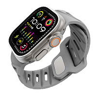Zintare LOOP силиконовый ремешок для Apple Watch 42/44/45/49 мм. серый