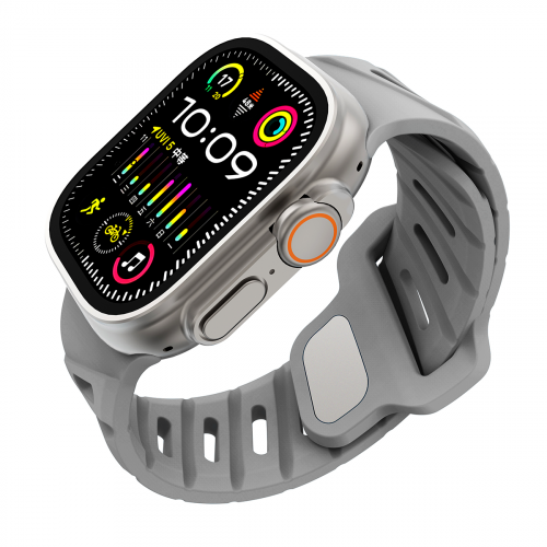 Zintare LOOP силиконовый ремешок для Apple Watch 42/44/45/49 мм. серый