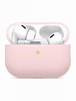 Чехол кожаный для AirPods PRO 2 со шнурком, розовый песок