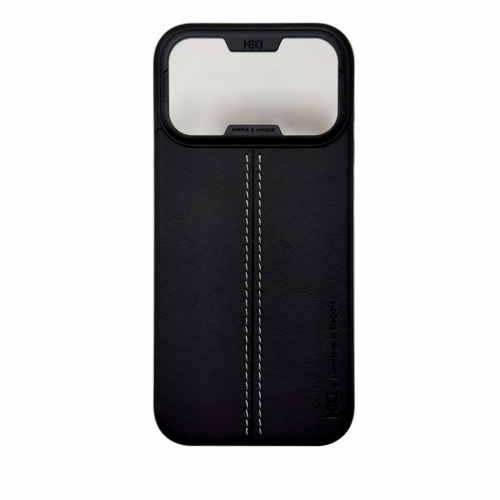 HDD UNIQUE Кожаный чехол-накладка для iPhone 17 PRO MAX черный HDD UNIQUE Кожаный чехол-накладка для iPhone 17 PRO MAX черный