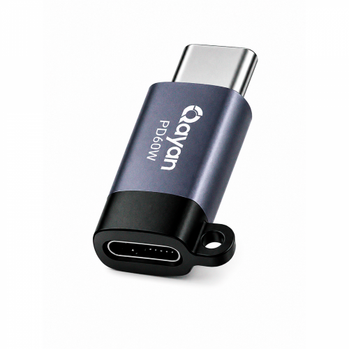 Qayan OTG-215 Переходник OTG Lighting → Type-C, черный