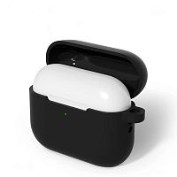 Чехол силиконовый для AirPods PRO 3 (2025) черный