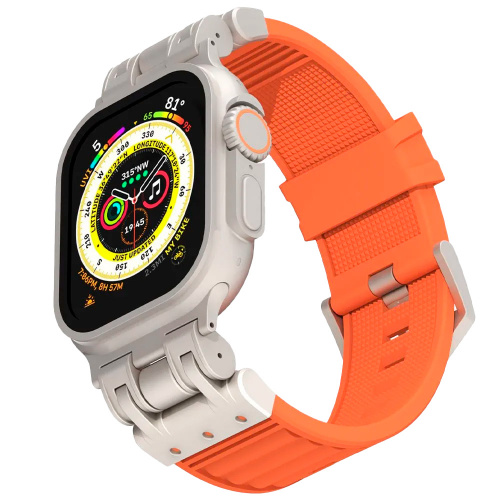 Defender LOOP силиконовый ремешок для Apple Watch 42/44/45/49мм оранжевый