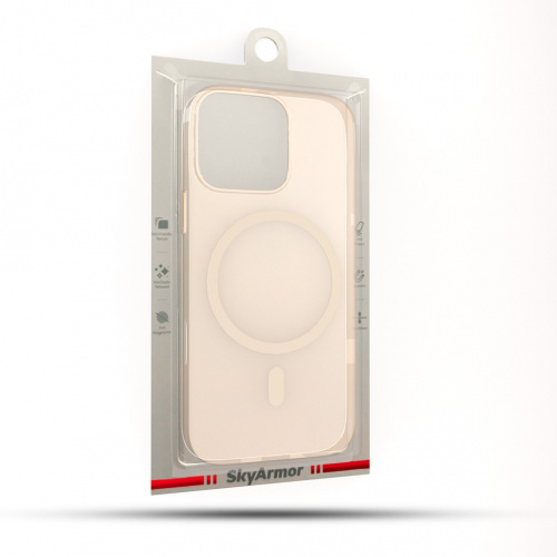 SkyArmor MagShield матовый чехол с magsafe для iPhone 16 PRO MAX (2024) золото