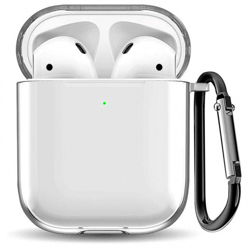 Чехол силиконовый для AirPods 1 /AirPods 2 прозрачный