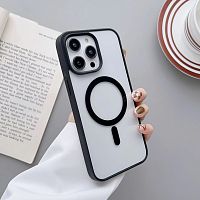 MAGNETIC clear case /magsafe/ для iPhone 14 PRO (6.1") 2022 черный