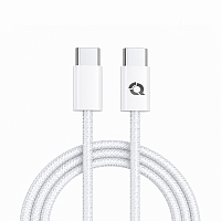 Qayan QCC-137 Кабель Type-C & Type-C, (65w),1м, белый