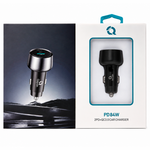 Qayan QCC-167 Автомобильное зарядное устройство 3×USB, 84W, черный фото 2