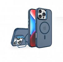SkyArmor STRONG MAGSAFE (magsafe,линзы) для iPhone 16 синий