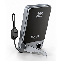 Qayan QPB-250 Внешний аккумулятор MAGSAFE 3в1 (наушники,часы,телефон) PD 15W,20W. 5000 мАч.черный