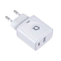 Qayan QHC-104 Блок питания сетевой PD3.0 20W. (USB-A & Type-C) белый