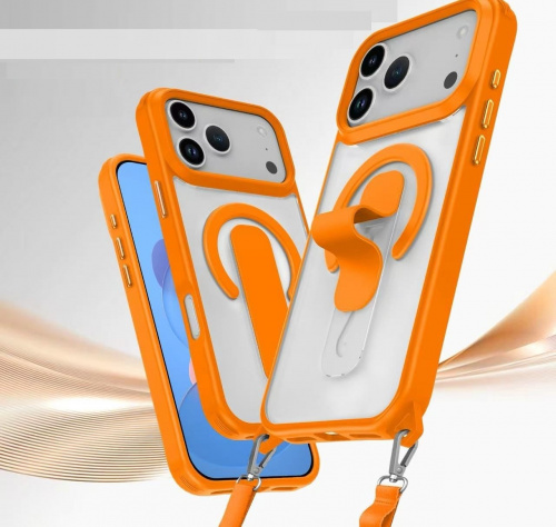 SkyArmor FLEX STAND Magsafe для iPhone 17 PRO (6.3") 2025 оранжевый