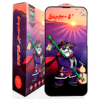 Super A+ защитное стекло (картон_1п/25шт) для Xiaomi Redmi NOTE 13 PRO (4G)/POCO M6 PRO (4G) черный