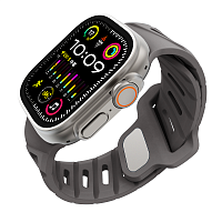 Zintare LOOP силиконовый ремешок для Apple Watch 42/44/45/49 мм. темно-серый