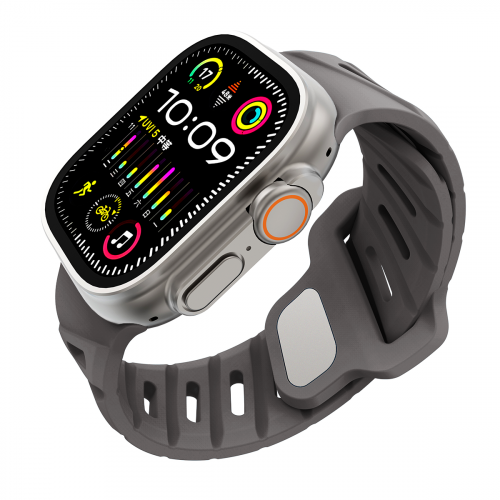 Zintare LOOP силиконовый ремешок для Apple Watch 42/44/45/49 мм. темно-серый
